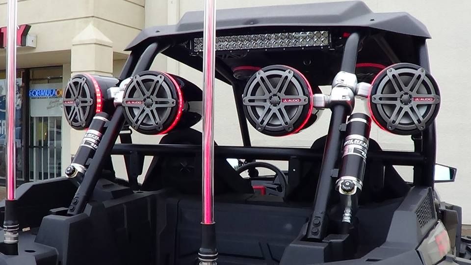 Polaris RZR XP1000 stereo and lighting build The